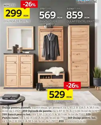 Junges Einrichten oglindă de perete