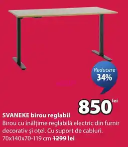 JYSK Svaneke birou reglabil Ofertă