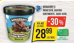 Mega Image Ben & Jerry's inghetata, diverse sortimente Ofertă