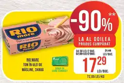 Mega Image Rio mare ton în ulei de măsline Ofertă