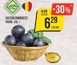 Mega Image Grădinar Mega Gusturi Românești Prune, Cal. I Ofertă