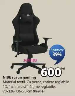 JYSK Nibe scaun gaming Ofertă