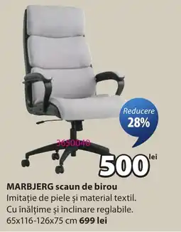 JYSK Marbjerg scaun de birou Ofertă
