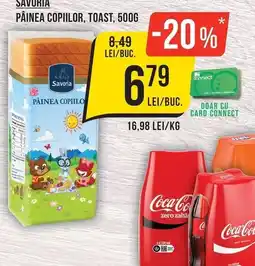 Mega Image Savoria pâinea copiilor toast Ofertă