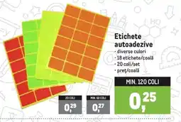 Metro Etichete autoadezive Ofertă