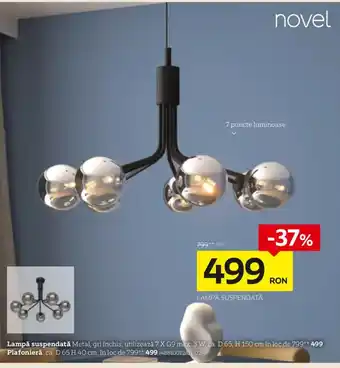 Novel lampă suspendată