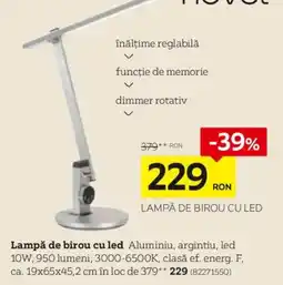 XXXLutz Novet lampă de birou cu led Ofertă