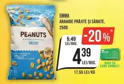 Mega Image Emma arahide prăjite și sărate Ofertă