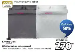 JYSK Kronborg nell lenjerie de pat cu cearșaf Ofertă