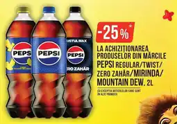 Mega Image Pepsi regular/twist/zero zahăr/mirinda/mountain dew Ofertă