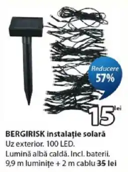 JYSK Bergirisk instalatie solară Ofertă