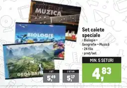 Metro Set caiete speciale Ofertă