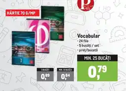 Metro Pikok vocabular Ofertă