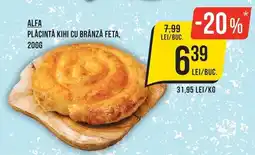 Mega Image Alfa placinta kihi cu branza feta Ofertă