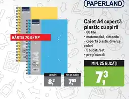 Metro Paperland caiet a4 coperta plastic cu spiră Ofertă