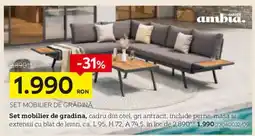 XXXLutz Ambia set mobilier de gradina Ofertă