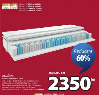 Dreamzone nordelva saltea cu arcuri