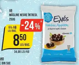Mega Image Ab măsline negre întregi Ofertă