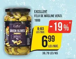 Mega Image Excellent felii de măsline verzi Ofertă