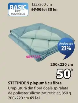 JYSK Stetinden plapumă cu fibre Ofertă
