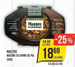 Mega Image Maestro mazăre cu carne de pui Ofertă