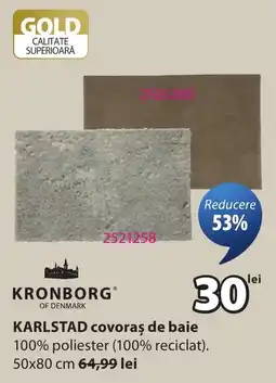 JYSK Kronborg Karlstad covoraș de baie Ofertă