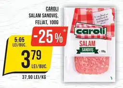 Mega Image caroli salam sandviș Ofertă