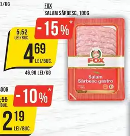 Mega Image Fox salam sărbesc Ofertă