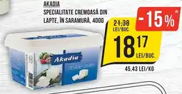 Mega Image Akadia specialitate cremoasă din lapte în saramură Ofertă