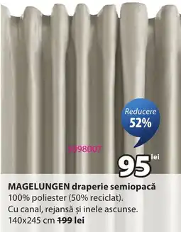 JYSK Magelungen draperie semiopacă Ofertă