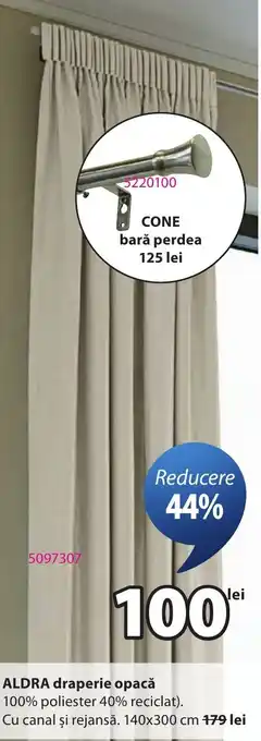 JYSK ALDRA draperie opacă Ofertă