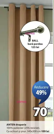 JYSK Anten draperie Ofertă