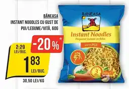 Mega Image Băneasa instant noodles cu gust de pui/legume/vită Ofertă
