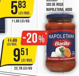 Mega Image Barilla sos de roșii napoletana Ofertă