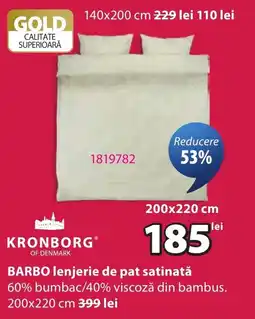 JYSK Kronborg barbo lenjerie de pat satinată Ofertă
