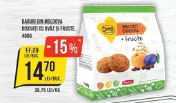 Mega Image Daruri din moldova biscuiti cu ovaz si fructe Ofertă