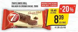 Mega Image 7days ruladă cu cremă cacao Ofertă
