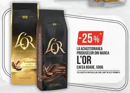 Mega Image L'OR cafea boabe Ofertă