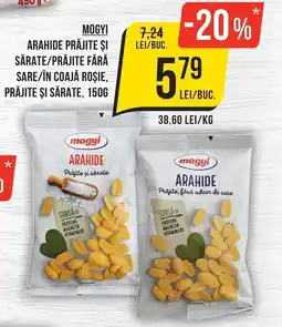 Mega Image mogyi arahide prăjite și sărate/prăjite fără sare/în coajă roșie, prăjite și sărate Ofertă