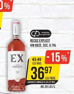 Mega Image Recas Explicit Vin Roze Sec Ofertă