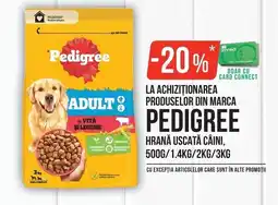 Mega Image Pedigree adult cu vită și legume Ofertă