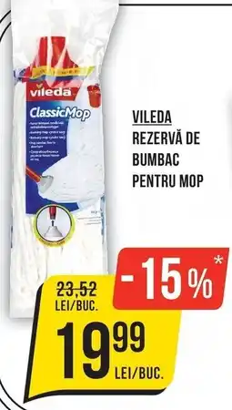 Mega Image Vileda classic mop rezervă de bumbac pentru mop Ofertă