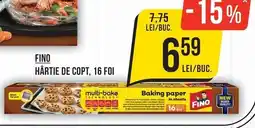 Mega Image Fino hârtie de copt, 16 foi Ofertă