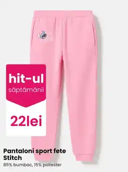 Pepco Stitch Pantaloni sport fete Ofertă