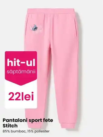 Stitch Pantaloni sport fete