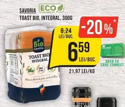 Mega Image Savoria toast bio integral Ofertă