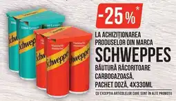 Mega Image Schweppes băutură răcoritoare carbogazoasă Ofertă