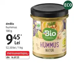 DM dmBio hummus Ofertă