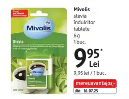 DM Mivolis stevia îndulcitor tablete Ofertă