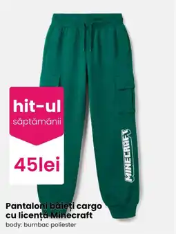 Pepco Minecraft pantaloni băieți cargo Ofertă
